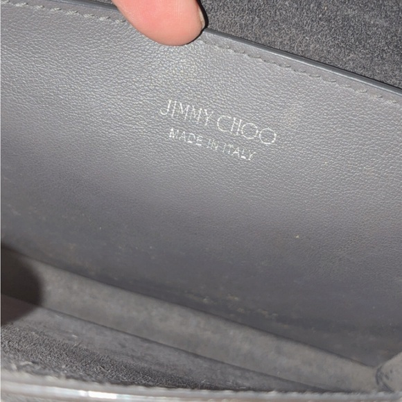 Jimmy Choo Madeline Swarovski crossbody in lizard print - Picture 5 of 9